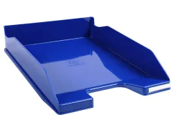 Corbeille courrier exacompta midi-combo iderama superposable verticale/escalier coloris bleu royal brillant