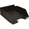 Corbeille courrier exacompta combo maxi plastique recyclé a4 superposable verticale/escalier 347x255x103mm coloris noir