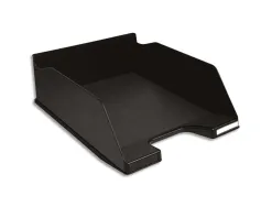Corbeille courrier exacompta combo maxi plastique recyclé a4 superposable verticale/escalier 347x255x103mm coloris noir