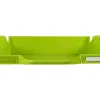 Corbeille courrier exacompta midi-combo iderama superposable verticale/escalier coloris vert anis brillant