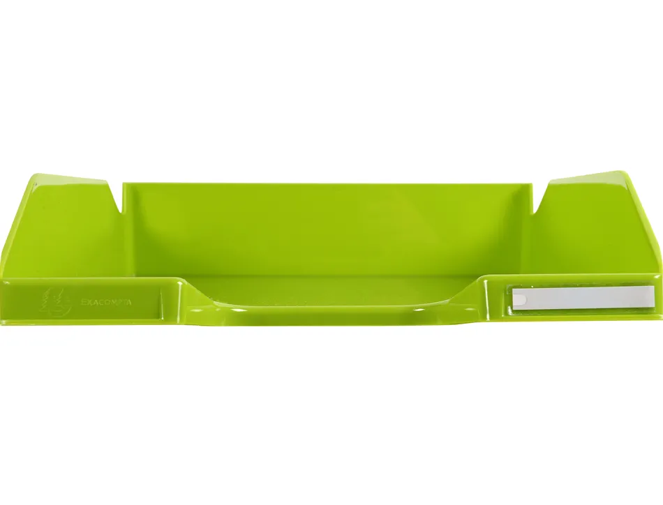 Corbeille courrier exacompta midi-combo iderama superposable verticale/escalier coloris vert anis brillant