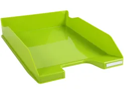 Corbeille courrier exacompta midi-combo iderama superposable verticale/escalier coloris vert anis brillant