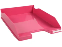 Corbeille courrier exacompta midi-combo iderama superposable verticale/escalier coloris framboise brillant