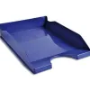 Corbeille courrier exacompta ecotray office a4+ superposable verticale/escalier coloris bleu nuit