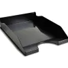 Corbeille courrier exacompta ecotray ecoblack a4+ superposable verticale/escalier coloris noir