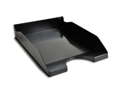 Corbeille courrier exacompta ecotray ecoblack a4+ superposable verticale/escalier coloris noir