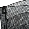 Corbeille murale q-connect 5 cases a4 vertical présentoir métallique 315x93x440mm coloris noir