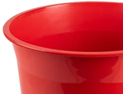 Corbeille papier q-connect plastique resistant 13l 275x285mm coloris rouge opaque