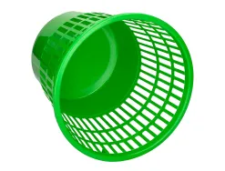Corbeille papier q-connect ajouree plastique 15l 285x290mm coloris vert