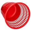 Corbeille papier q-connect ajouree plastique 15l 285x290mm coloris rouge