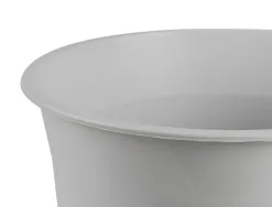Corbeille papier q-connect plastique resistant 13l 275x285mm coloris gris opaque
