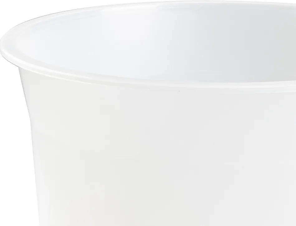 Corbeille papier q-connect plastique resistant 13l 275x285mm coloris transparent