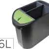Corbeille tri selectif noir