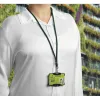 Cordon textile durable recycle fermeture securite 46cm coloris vert