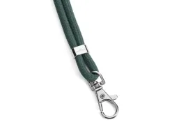 Cordon textile durable recycle fermeture securite 46cm coloris vert