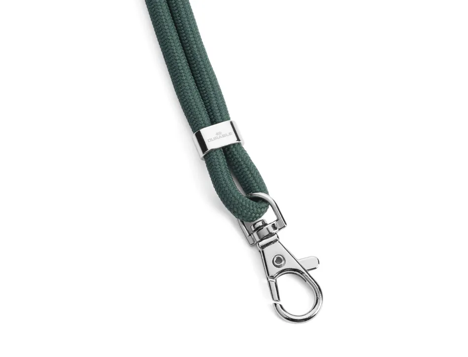 Cordon textile durable recycle fermeture securite 46cm coloris vert