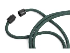 Cordon textile durable recycle fermeture securite 46cm coloris vert