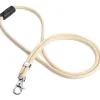 Cordon textile durable recycle fermeture securite 46cm coloris beige
