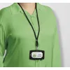 Cordon textile durable recycle fermeture securite 46cm coloris noir