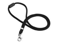 Cordon textile durable recycle fermeture securite 46cm coloris noir