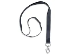 Cordons badges avery recycles mousqueton 44 cm lot de 10 coloris noir