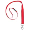 Cordons badges avery recycles mousqueton 44 cm lot de 10 coloris rouge