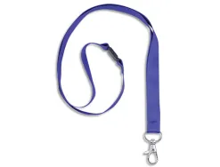 Cordons badges avery recycles mousqueton 44 cm lot de 10 coloris bleu