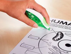 Correcteur paper mate dryline grip dévidoir ergonomique ruban 5mmx8.5m application frontale réécriture immédiate