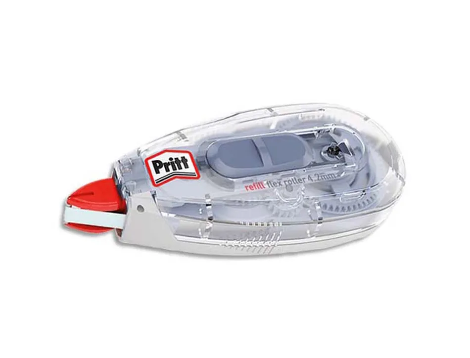 Correcteur pritt rechargeable dévidoir ruban 4.2mmx12m réécriture immédiate embout rétractable