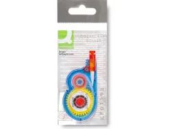 Correcteur q-connect dévidoir ruban 5mmx8m correction latérale réécriture immédiate invisible photocopie