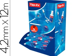 Correcteur tipp-ex easy dévidoir ruban 4,2mmx12m application latérale réécriture immédiate lot 15+5 offerts