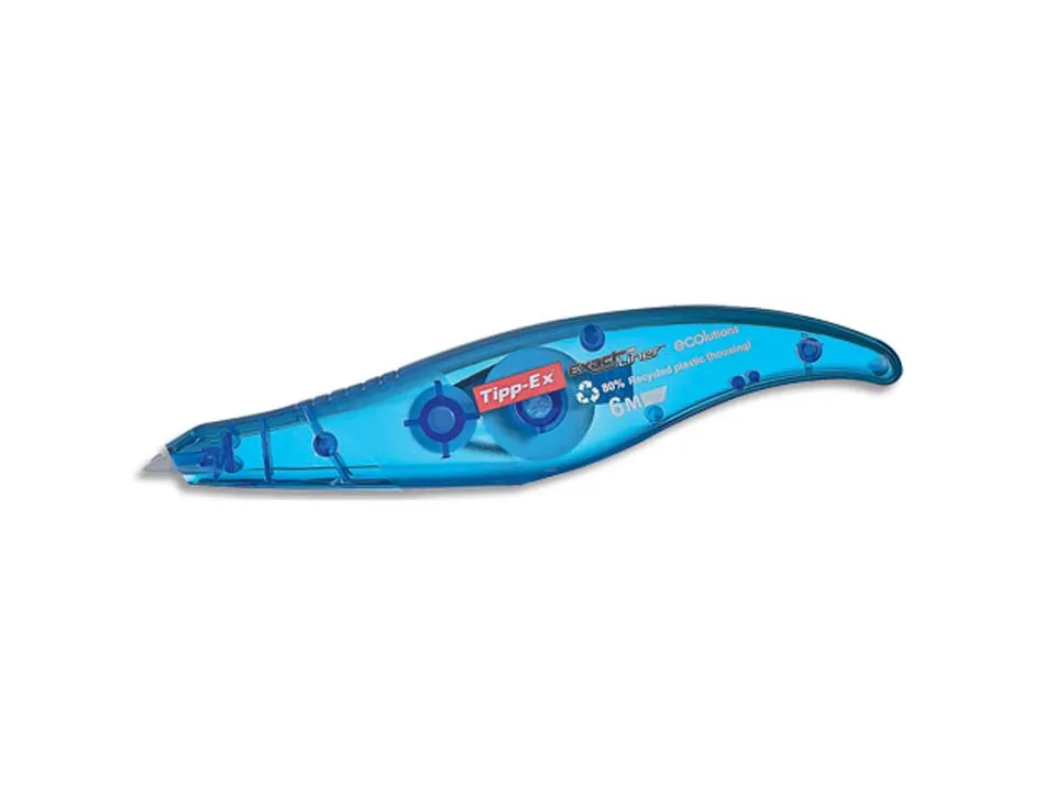 Correcteur tipp-ex exact liner recyclé dévidoir ruban 5mmx6m application frontale réécriture immediate