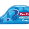 Correcteur tipp-ex pocket mouse ergonomique dévidoir mini ruban 4.2mmx10m capuchon protecteur