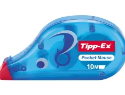 Correcteur tipp-ex pocket mouse ergonomique dévidoir mini ruban 4.2mmx10m capuchon protecteur