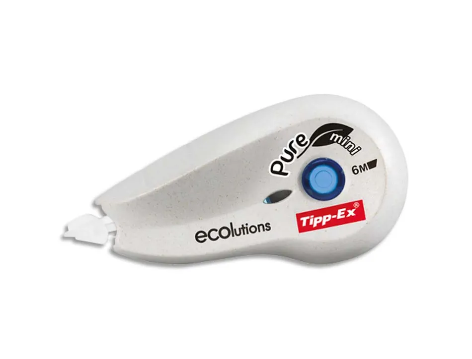 Correcteur tipp-ex pure mini écolutions recyclé dévidoir mini ruban 5mmx6m