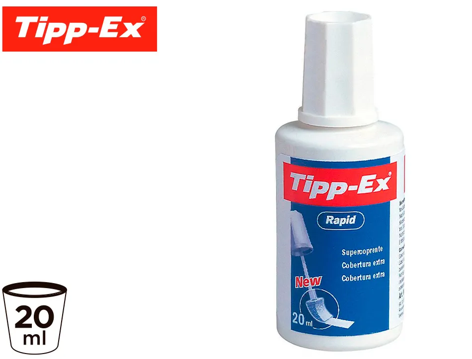 Correcteur tipp-ex rapid pinceau liquide flacon 20ml