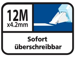 Correcteur tipp-ex tape dévidoir ruban 4.2mmx12m application latérale