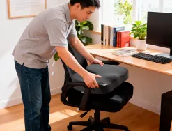 Coussin de siege q-connect 460x370x75 mm coloris noir