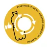 Couvercle cep tri selectif plastique adaptable sur maxi corbeille ouverture centrale coloris jaune