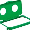 Couvercle durable durabin special verre charniere laterale 2 ouvertures circulaires pour conteneurs durabin 60 vert