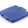 Couvercle durable poubelle durabin capacite 90l carre avec poignee coloris bleu