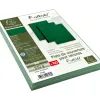 Couverture exacompta grain cuir recycle a4 270g coloris vert paquet 100 unites