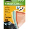 Couverture fellowes pvc transparent grammage prestige 20/100e format a4 paquet 100 unités