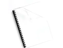 Couverture fellowes pvc transparent 300 microns format a4 pour reliure paquet 100 unités