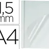 Couverture fellowes thermorelieur pré-encollée dessus pvc dessous carton blanc 1/8f épaisseur 1.5mm a4 boîte 100f