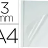 Couverture fellowes thermorelieur pré-encollée dessus pvc dessous carton blanc 9/32f épaisseur 3mm a4 boîte 100f