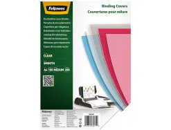 Couvertures fellowes transparente pvc 200 micra pack de 100