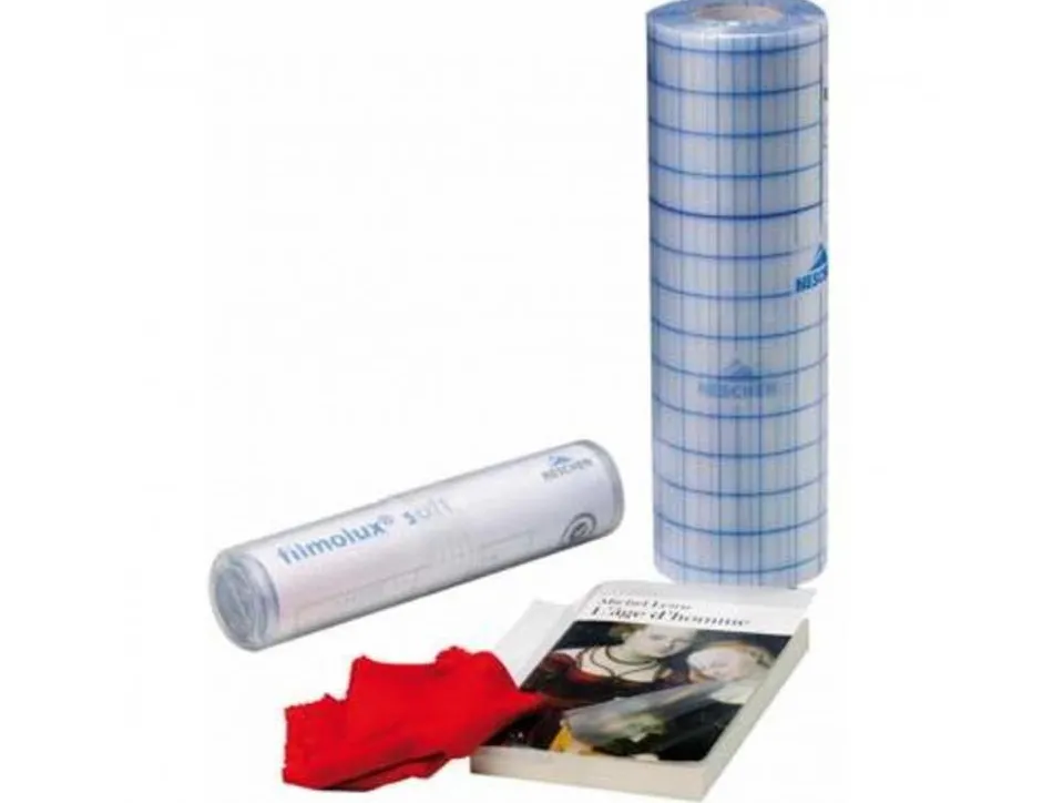 Couvre-livre pe filmolux soft adhesif repositionnable 90microns rouleau 0.41x10m