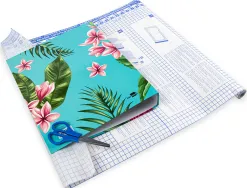 Couvre-livres liderpapel adhésif repositionnable 0.5x20m rouleau plastique