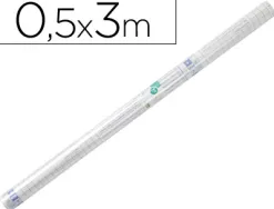 Couvre-livres liderpapel adhésif repositionnable 0.5x3m rouleau plastique 50 microns